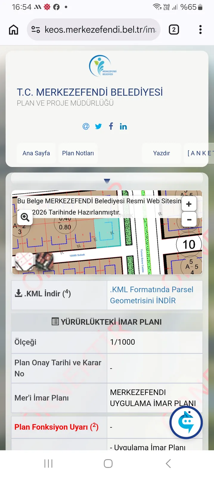 Adalet Mahallesinde Harika Konumda Satılık Arsa  küçük 3