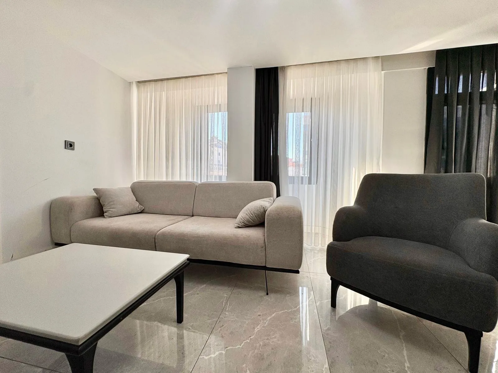 SARAYLAR'DA 1+1(DEPOZİTOSUZ) SIFIR EŞYALI ARA KAT APART DAİRE küçük 7